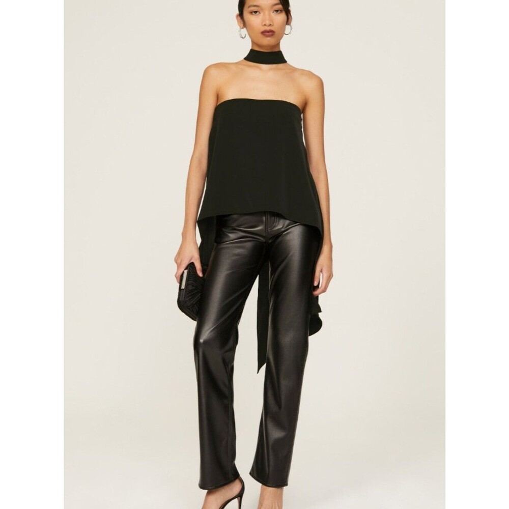$325 Sachin & Babi Black Blythe Halter Top Size 6 NWT